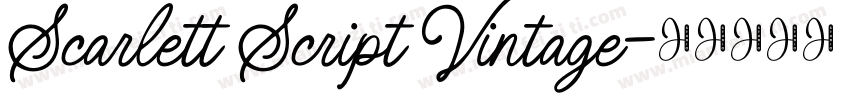 Scarlett Script Vintage字体转换